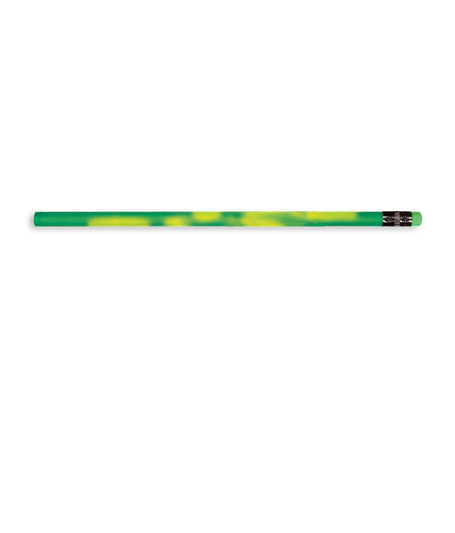Color Changing Mood Pencil with Colored Eraser in Bright Green To Bright Yellow