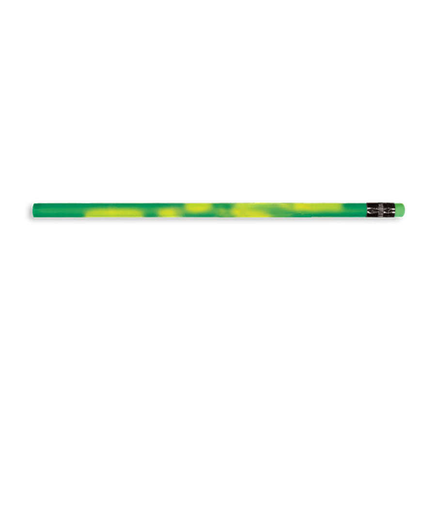 Color Changing Mood Pencil with Colored Eraser in Bright Green To Bright Yellow