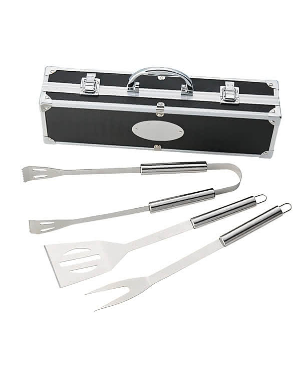 Laser Engraved BBQ Set with Aluminum Case