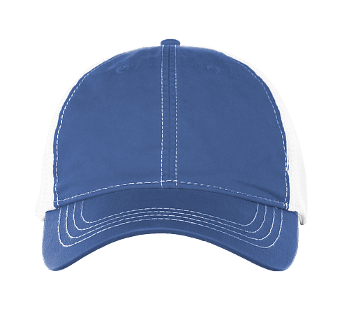 Pacific Headwear Vintage Snapback Trucker Hat in Royal / White / Royal