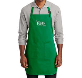 Port Authority Two-Pocket Full Length Apron - Color: Kelly Green
