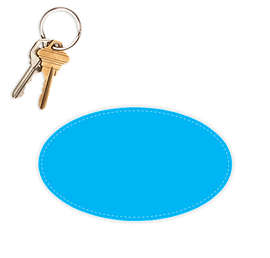 5.75 in. x 3.375 in. Oval Car Magnet - Color: Columbia Blue