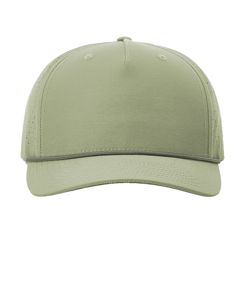 Richardson Rope Perforated Performance Baseball Hat - Printed in Light Olive / Olive