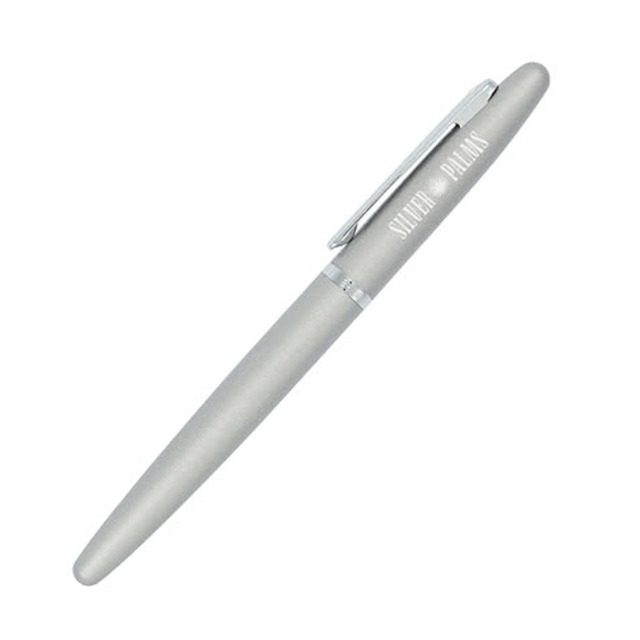 Laser Engraved Sheaffer VFM Brushed Chrome Rollerball (black ink) in Silver