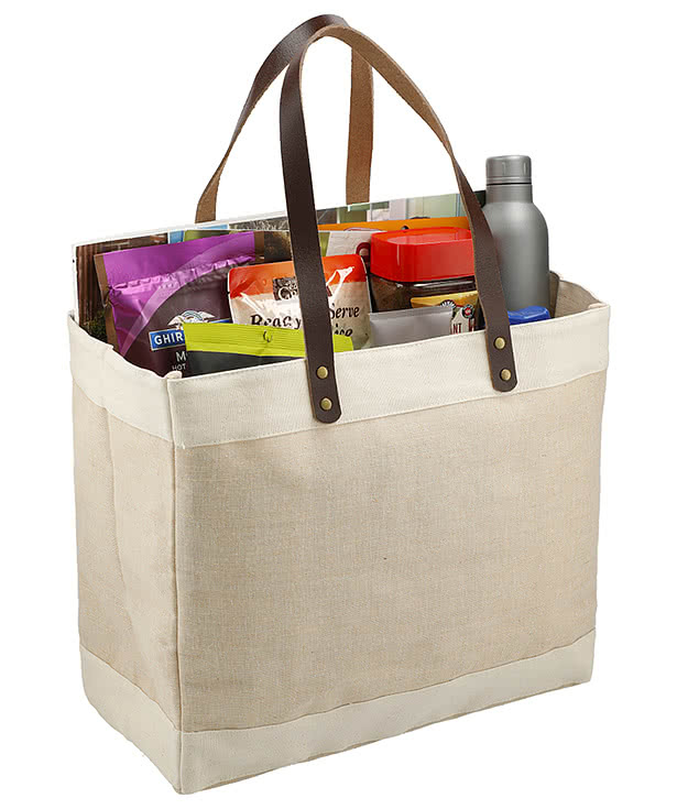 Westover Premium Market Large Jute Tote Bag