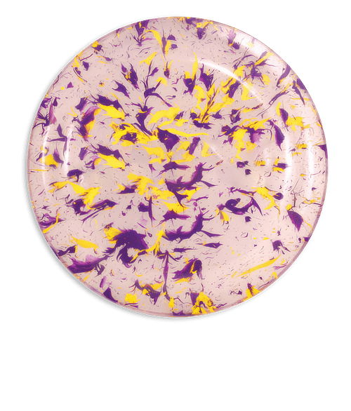 Confetti Flyer in Yellow / Purple