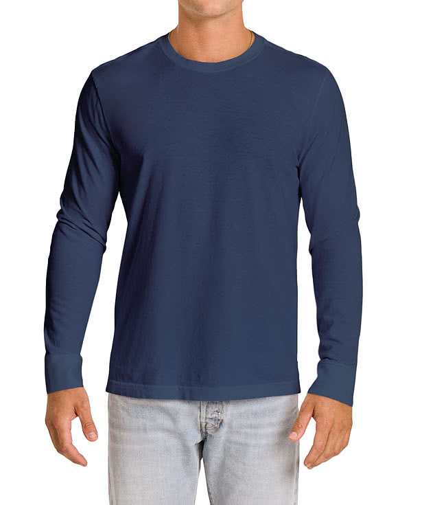 Life is Good Crusher Garment Washed Crewneck Long Sleeve T-shirt