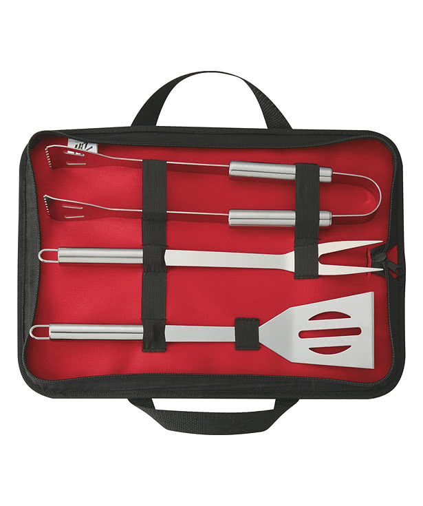 3-Piece BBQ Set with Case