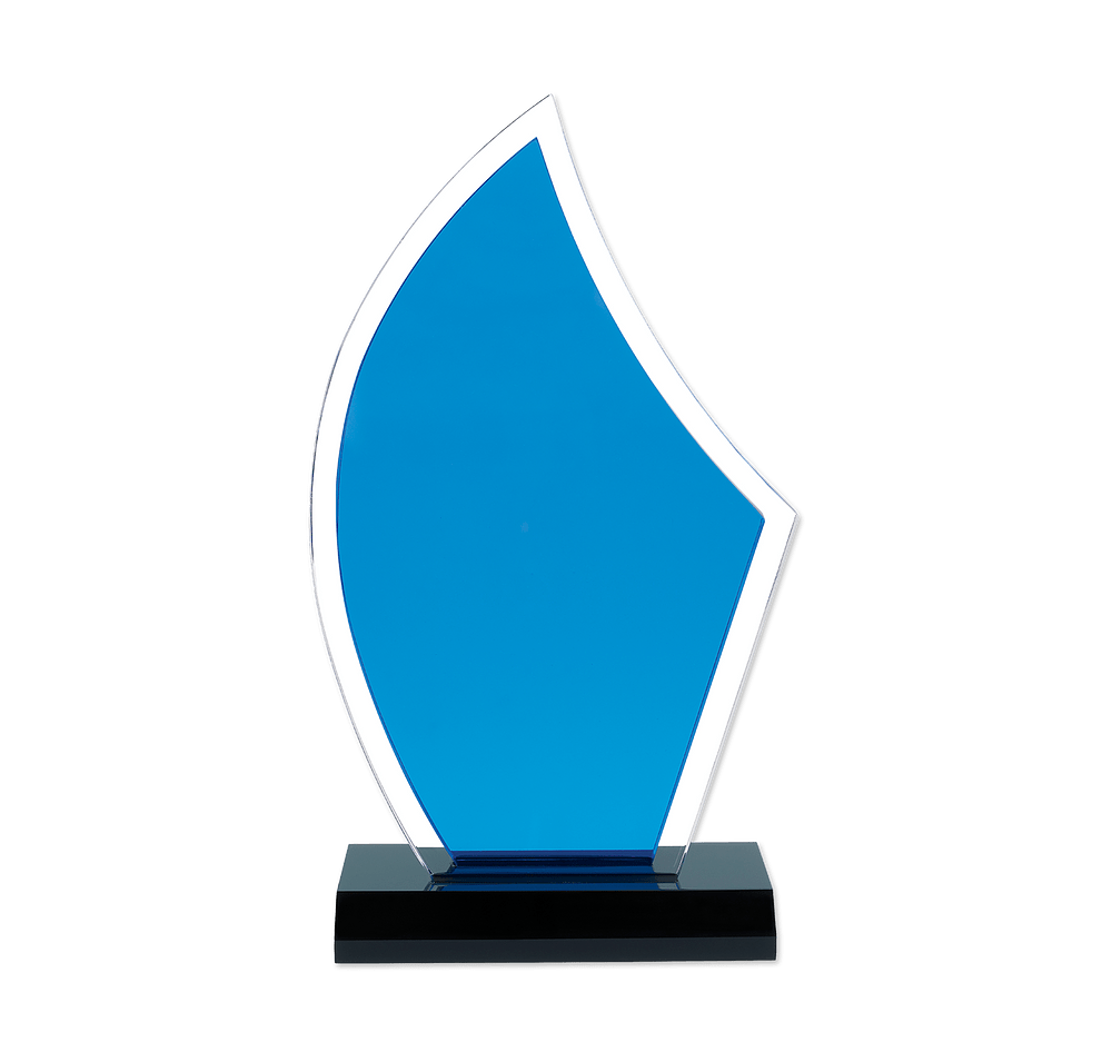 Laser Engraved Acrylic Sailboat Award-default