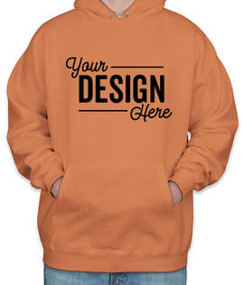 Hanes Ultimate Cotton Heavyweight Pullover Hoodie - Color: Pumpkin