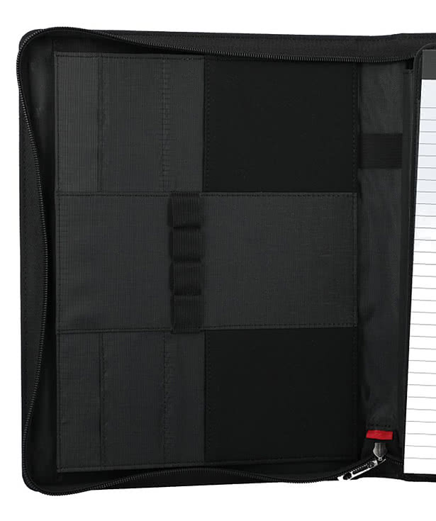 Debossed Wenger Recycled Tech Zippered Padfolio