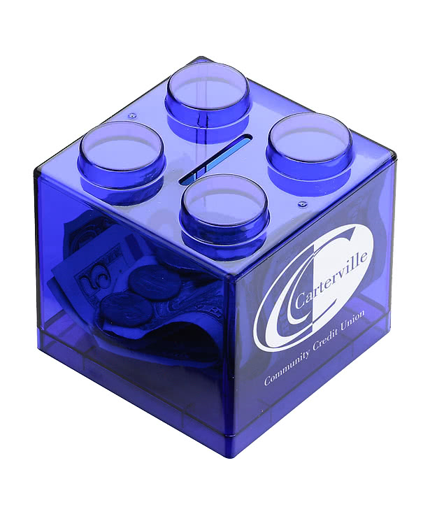 Money Stack Building Block Coin Bank