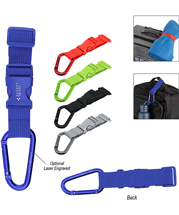 Adjustable Buckle Strap with Carabiner