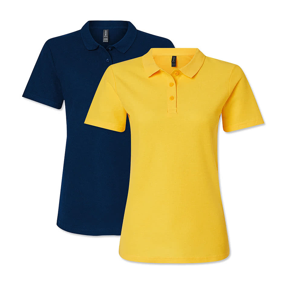 Gildan Women's Softstyle Pique Polo - Printed