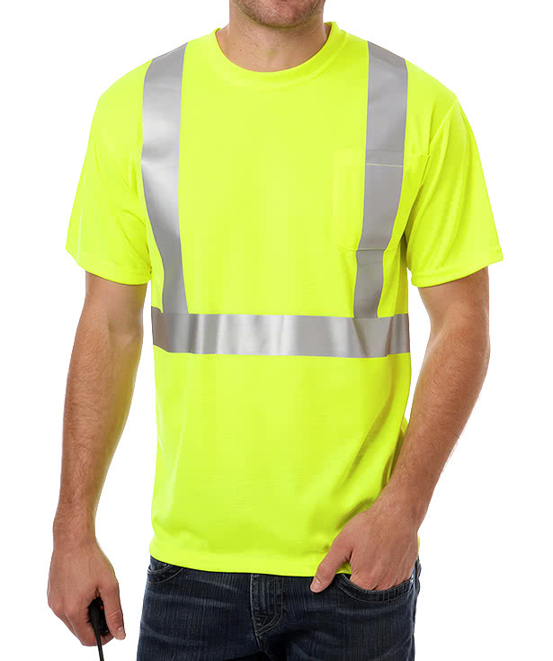 Blue Generation BLU-X-DRI Hi-Visibility Reflective Safety T-shirt