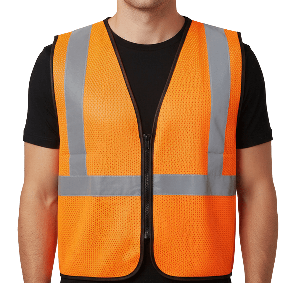 Kishigo Class 2 Zippered Mesh Safety Vest-default