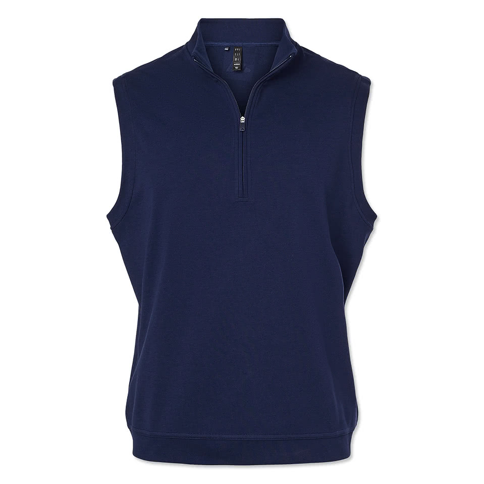 Adidas Club Recycled Quarter Zip Vest - Embroidered
