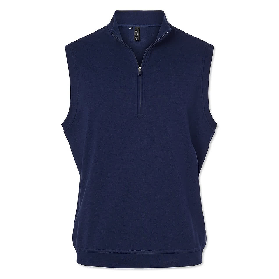 Adidas Club Recycled Quarter Zip Vest - Printed