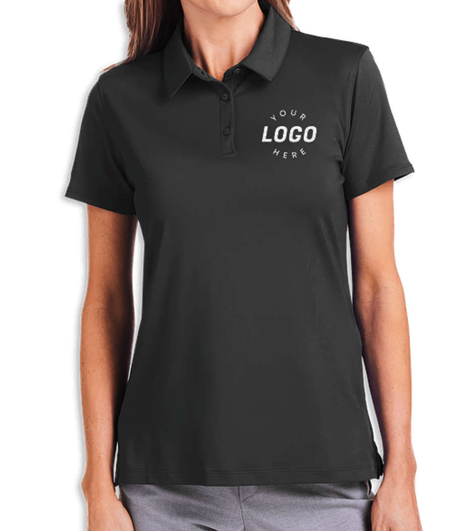 Under Armour Women's Recycled Performance Polo in Black / White