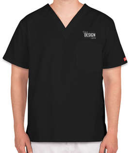 Dickies V-Neck Scrub Top - Color: Black