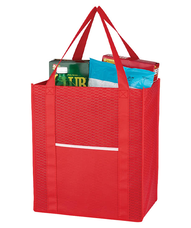 Wave Non-Woven Shopper Tote Bag