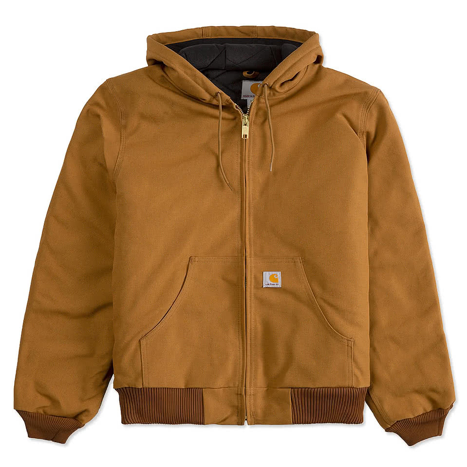 Carhartt Water Repellent Flannel Lined Hooded Jacket - Printed