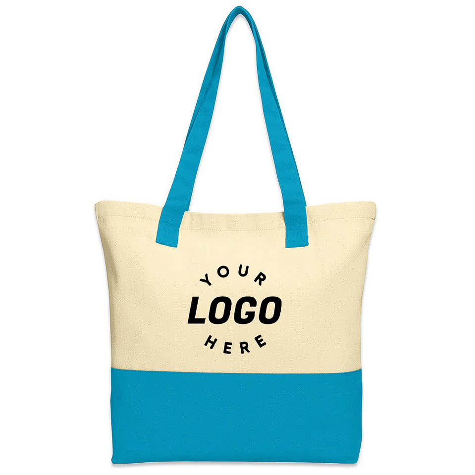 Port Authority Medium Colorblock Cotton Tote Bag