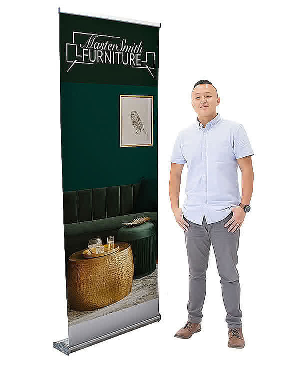 Full Color 31.5" x 81.6" Stratus Retractable Banner Kit