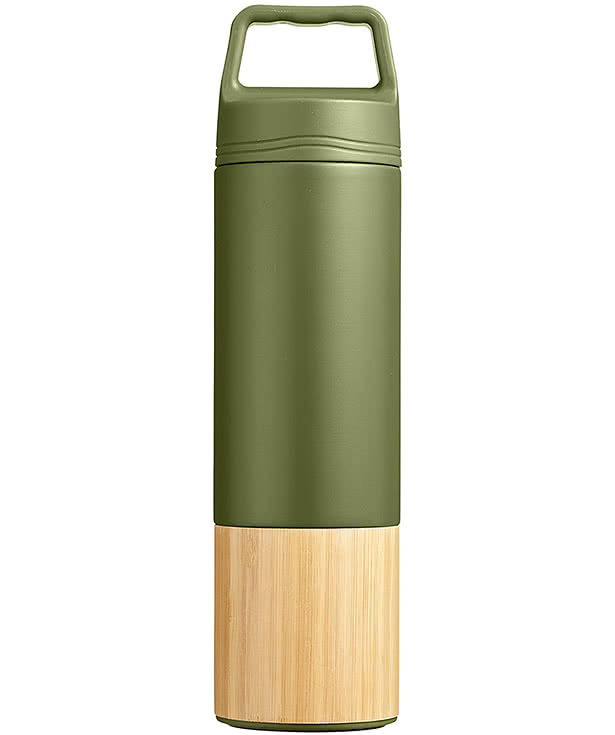 20 oz. Tao Bamboo Wrapped Insulated Stainless Steel Water Bottle
