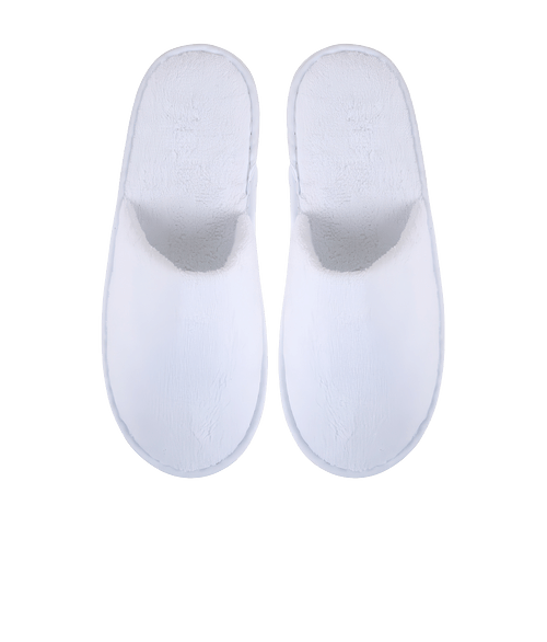 Full Color Cascade Slippers in White