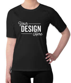 Sport-Tek Women's Rash Guard Shirt - Color: Black