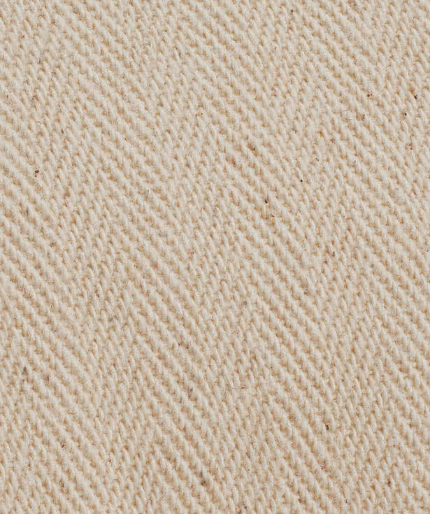 Herringbone Cotton Canvas Grocery Tote Bag