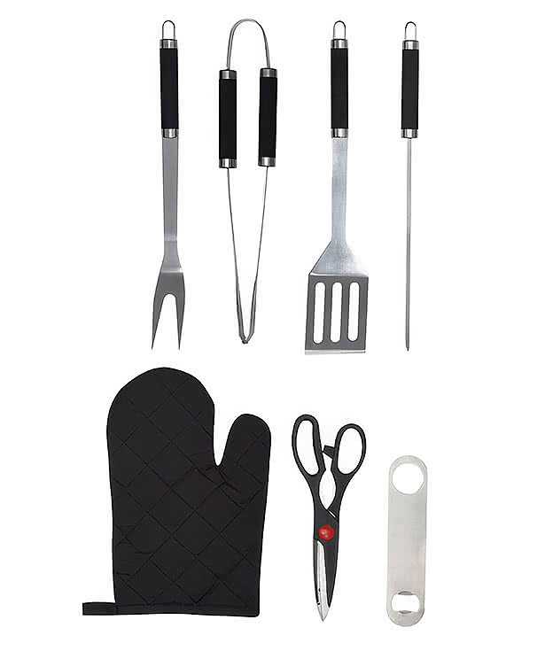 7-Piece Pit Master BBQ Set with Carrying Case