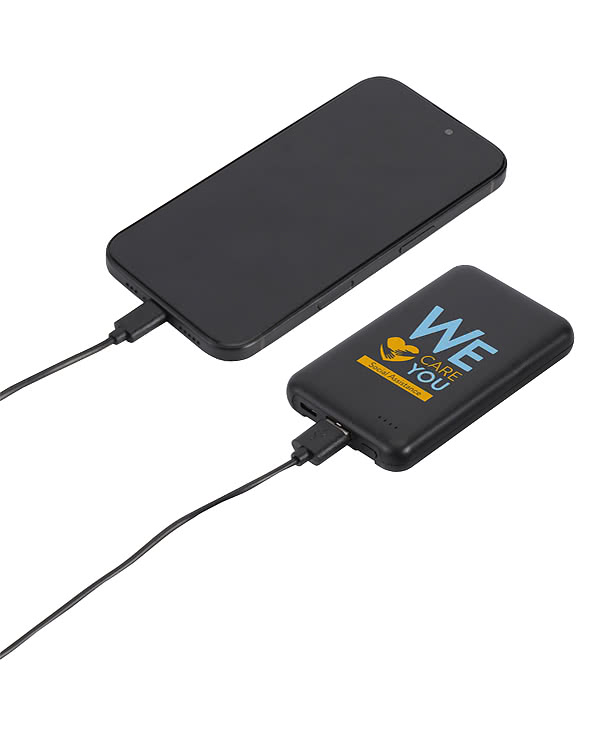 Guild 5,000 mAh UL-Listed Power Bank with Built-in Cables