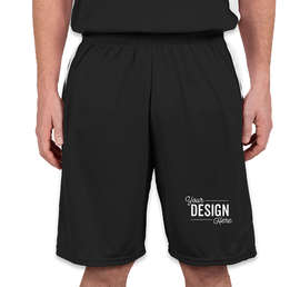 Augusta Colorblock Basketball Shorts - Color: Black / White