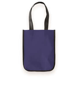 Small Laminated Shopper Tote Bag - Color: Royal