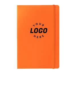 JournalBooks ® Debossed Ambassador Hard Cover Notebook - Color: Orange