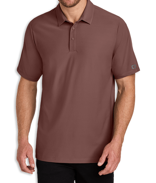 OGIO Envision Micro Pique Performance Polo in Deep Rose