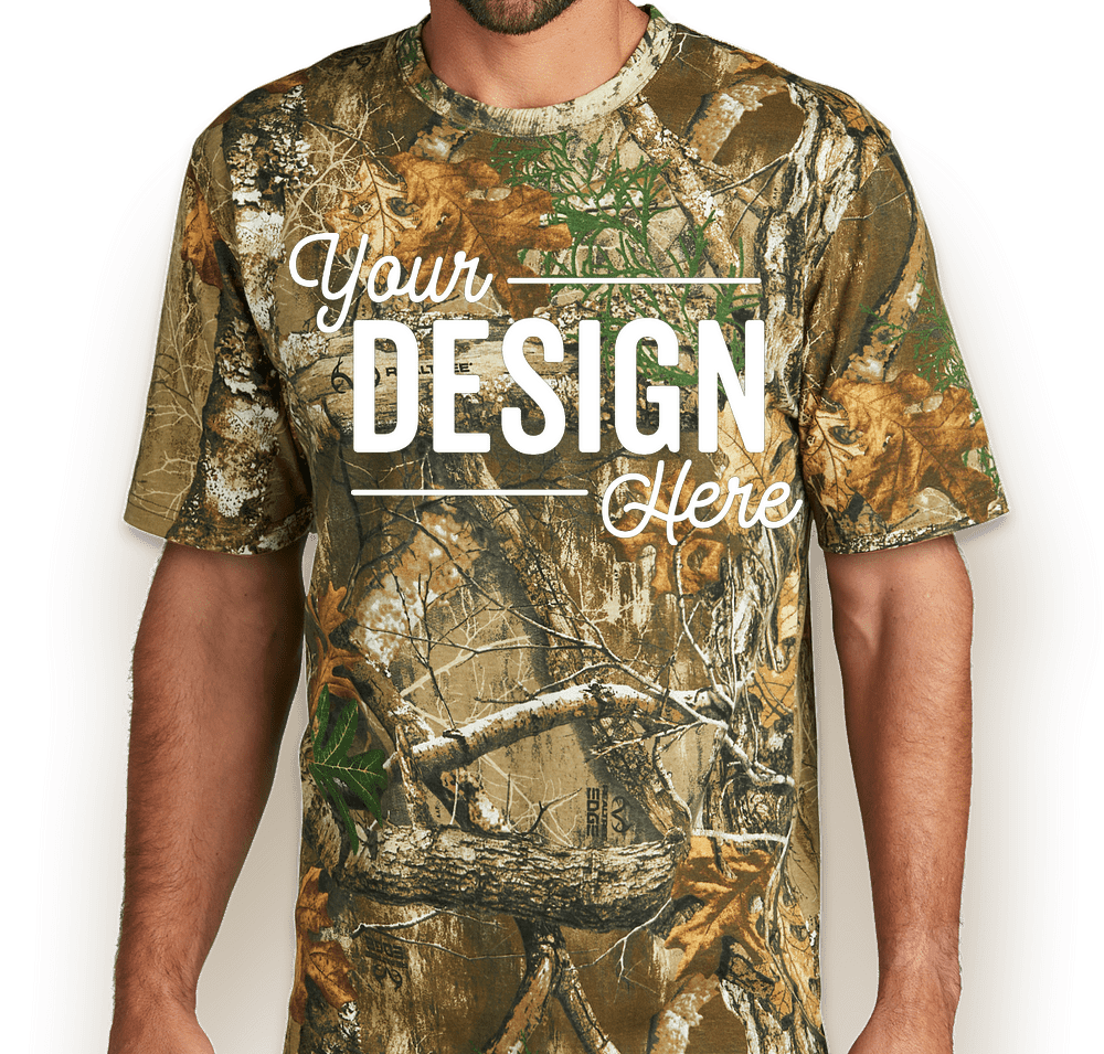 Custom Russell Outdoors Realtree® Cotton Crewneck T-shirt - Design