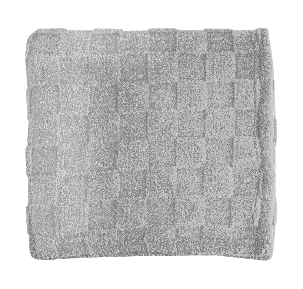 Checkered Recycled Sherpa Blanket-default