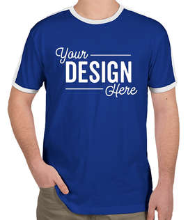 LAT Retro Ringer T-shirt - Color: Royal / White