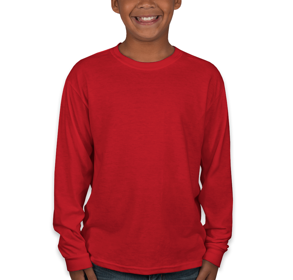 Jerzees Youth 50/50 Long Sleeve T-shirt-default