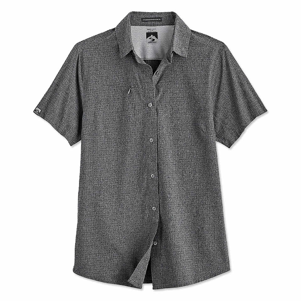 Storm Creek Women's Naturalist Recycled Short Sleeve Woven Shirt - Embroidered