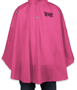 Team 365 Packable Reflective Poncho - Color: Sport Charity Pink