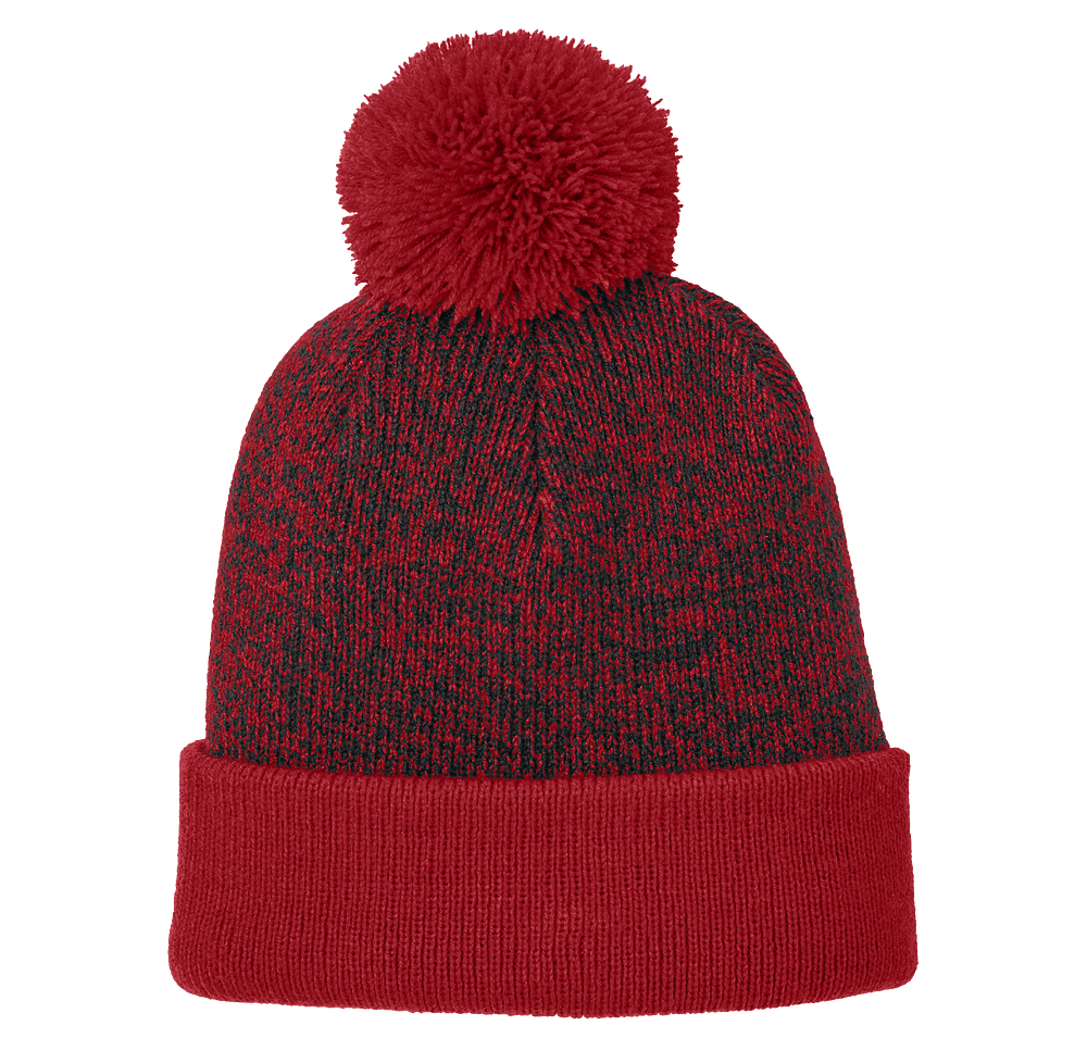 Sport-Tek Halftime Heather Pom Pom Beanie-default