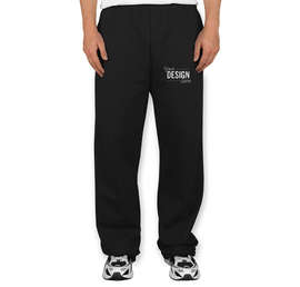 Jerzees Open Bottom Sweatpants - Color: Black