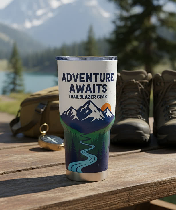 Full Color 30 oz. Stainless Steel Insulated Tumbler