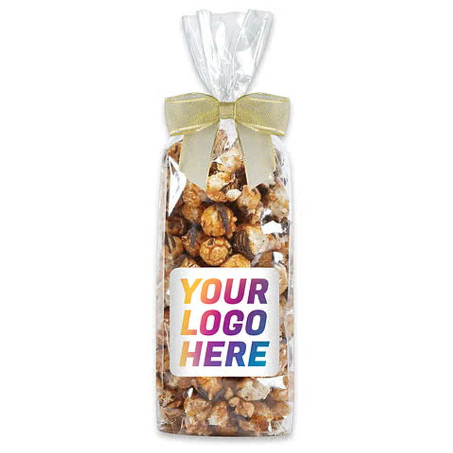 Full Color Milk Chocolate Amaretto Popcorn Gift Bag in Green