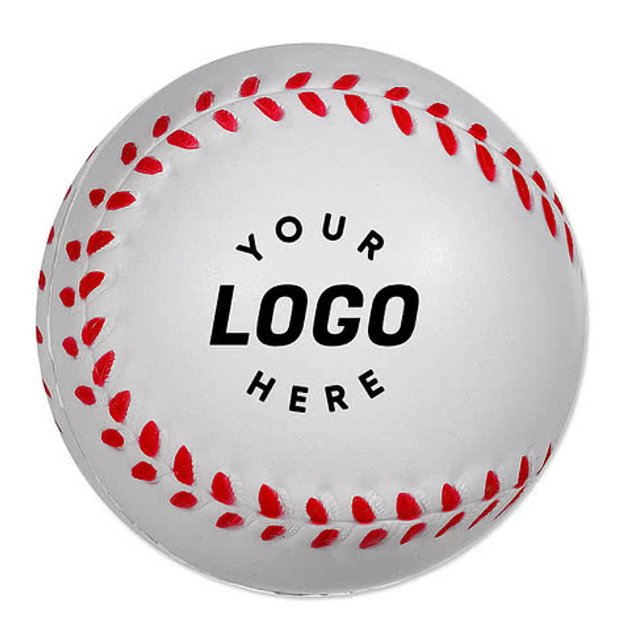 Baseball Super Squish Stress Reliever in White