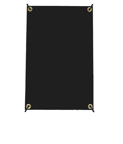 Full Color 11.75" x 18" Mini X Banner Display Kit in Black
